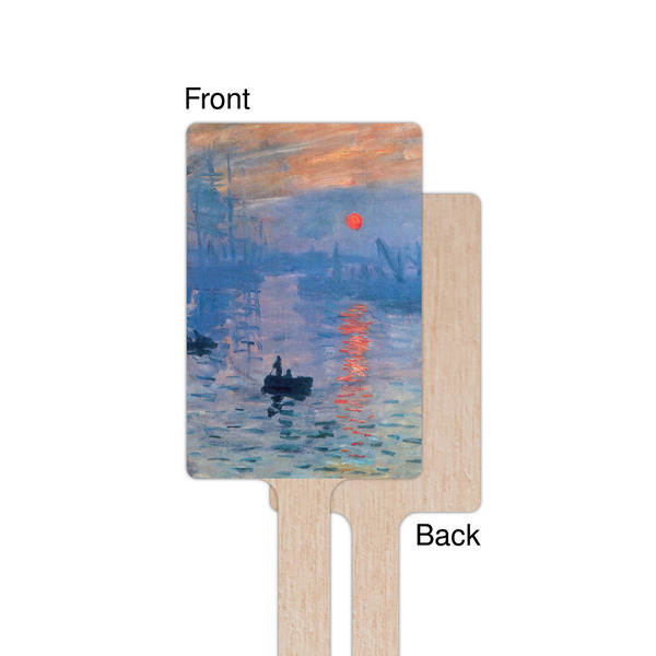 Impression Sunrise by Claude Monet Wooden 6.25" Stir Stick - Rectangular - Single - Front & Back