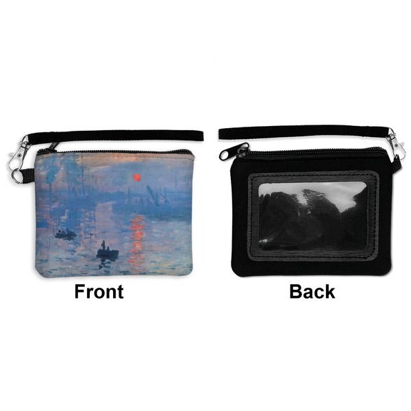 Impression Sunrise by Claude Monet Wristlet ID Cases - Front & Back