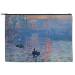 Impression Sunrise by Claude Monet Zipper Pouch - Large - 12.5"x8.5"
