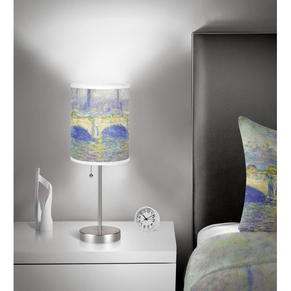 Waterloo Bridge 7 inch drum lamp shade - in room