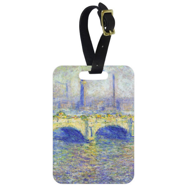 Custom Waterloo Bridge by Claude Monet Metal Luggage Tag