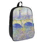 Waterloo Bridge by Claude Monet Kids Backpack