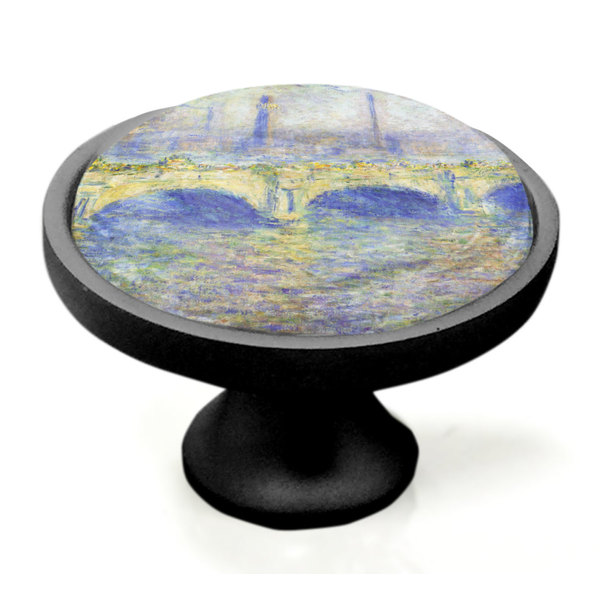 Waterloo Bridge Black Custom Cabinet Knob (Side)