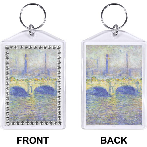 Waterloo Bridge Bling Keychain (Front + Back)
