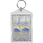 Waterloo Bridge by Claude Monet Bling Keychain