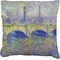 Waterloo Bridge Burlap Pillow 18"