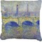 Waterloo Bridge Burlap Pillow 22"