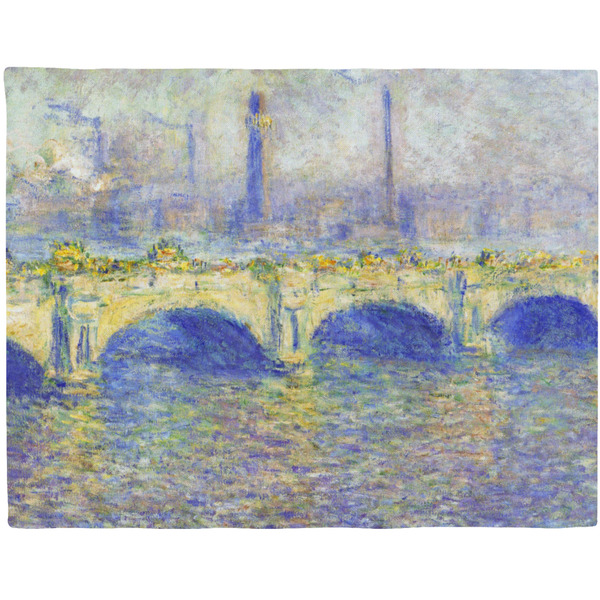 Custom Waterloo Bridge by Claude Monet Woven Fabric Placemat - Twill