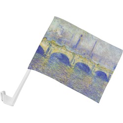 Waterloo Bridge by Claude Monet Car Flag - Small