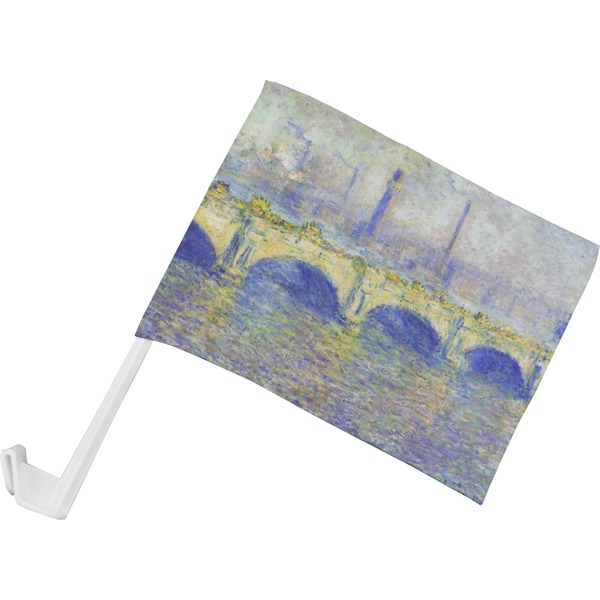 Custom Waterloo Bridge by Claude Monet Car Flag - Small