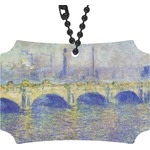 Waterloo Bridge by Claude Monet Rear View Mirror Ornament