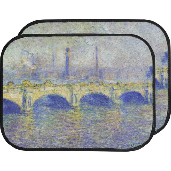 Custom Waterloo Bridge by Claude Monet Car Floor Mats (Back Seat)