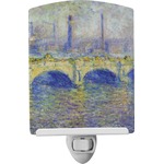 Waterloo Bridge by Claude Monet Ceramic Night Light