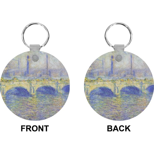 Waterloo Bridge Circle Keychain (Front + Back)