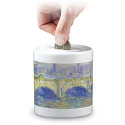 Waterloo Bridge by Claude Monet Coin Bank