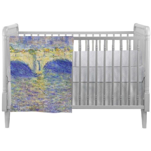 Custom Waterloo Bridge by Claude Monet Crib Comforter / Quilt