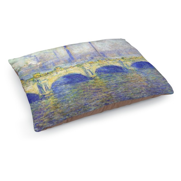 Custom Waterloo Bridge by Claude Monet Dog Bed - Medium