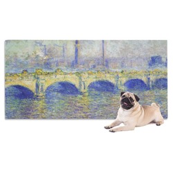 Waterloo Bridge by Claude Monet Dog Towel