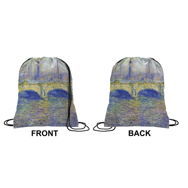 Waterloo Bridge Drawstring Backpack Front & Back Small