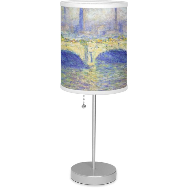 Custom Waterloo Bridge by Claude Monet 7" Drum Lamp with Shade Polyester