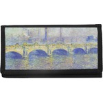 Waterloo Bridge by Claude Monet Canvas Checkbook Cover