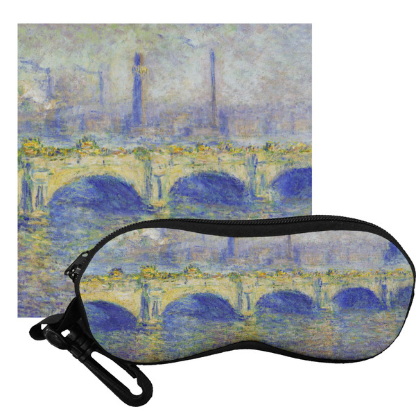 Custom Waterloo Bridge by Claude Monet Eyeglass Case & Cloth