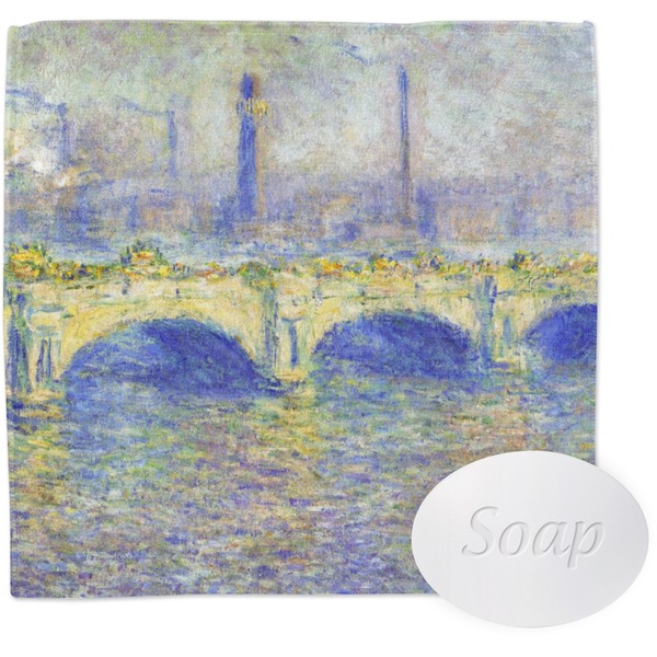 Waterloo Bridge by Claude Monet Wash Cloth with soap