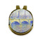 Waterloo Bridge by Claude Monet Golf Ball Marker - Hat Clip - Gold