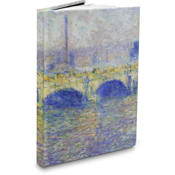 Custom Waterloo Bridge by Claude Monet Hardbound Journal - 7.25" x 10"