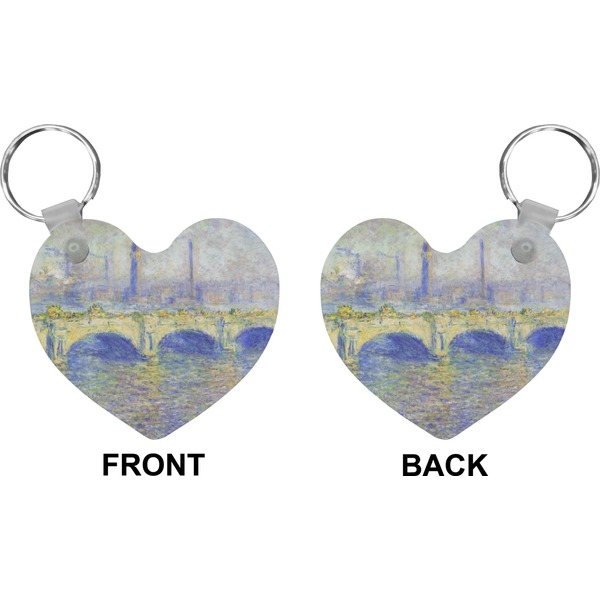 Waterloo Bridge Heart Keychain (Front + Back)