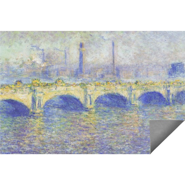 Custom Waterloo Bridge by Claude Monet Indoor / Outdoor Rug - 8'x10'