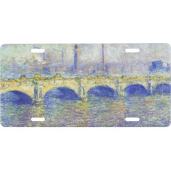 Waterloo Bridge by Claude Monet Front License Plate