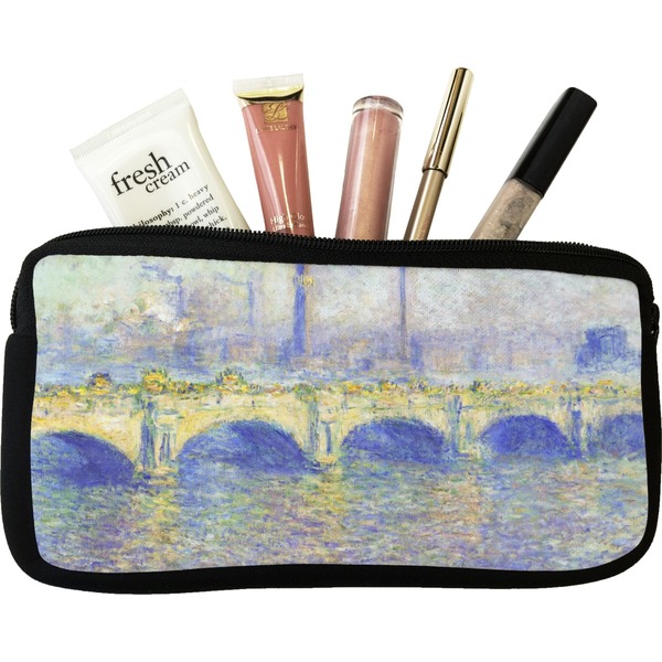Custom Waterloo Bridge by Claude Monet Makeup / Cosmetic Bag