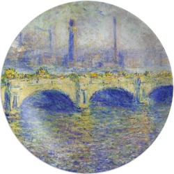 Waterloo Bridge by Claude Monet Melamine Plate