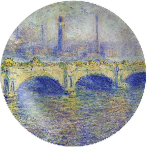 Custom Waterloo Bridge by Claude Monet Melamine Plate