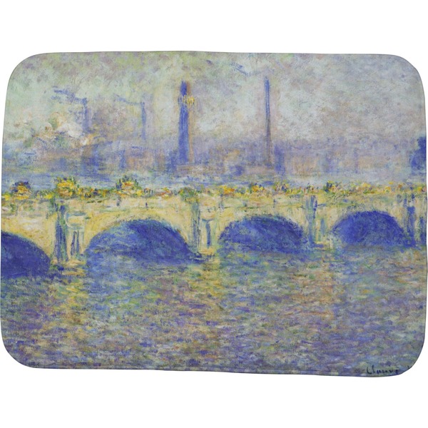 Custom Waterloo Bridge by Claude Monet Memory Foam Bath Mat - 48"x36"