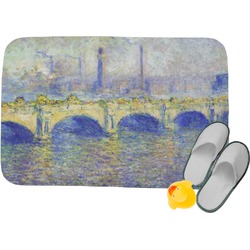 Waterloo Bridge by Claude Monet Memory Foam Bath Mat