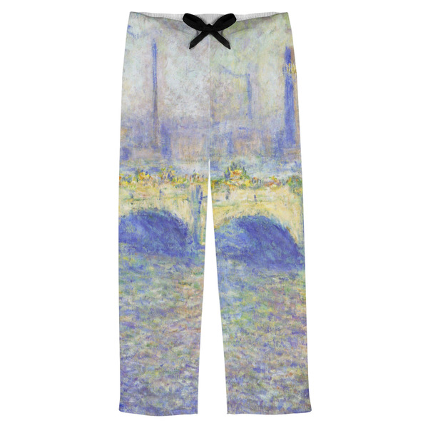 Custom Waterloo Bridge by Claude Monet Mens Pajama Pants