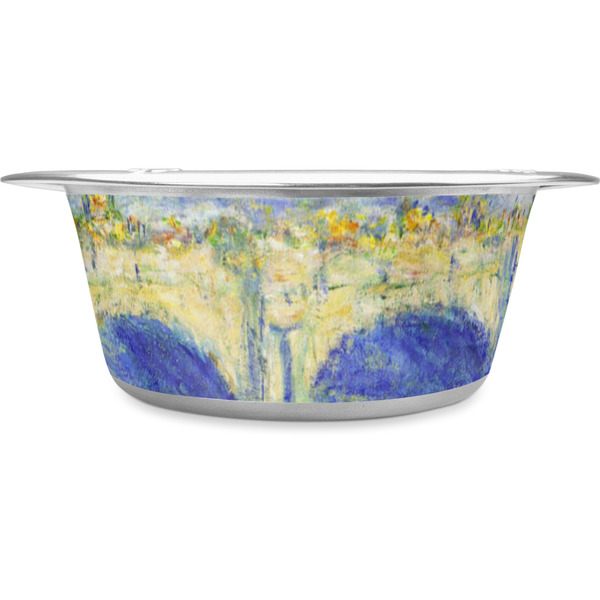 Custom Waterloo Bridge by Claude Monet Stainless Steel Dog Bowl