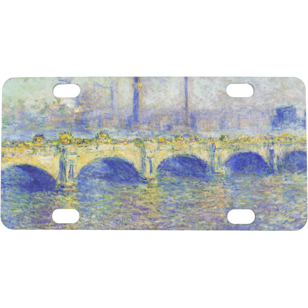 Custom Waterloo Bridge by Claude Monet Mini / Bicycle License Plate (4 Holes)