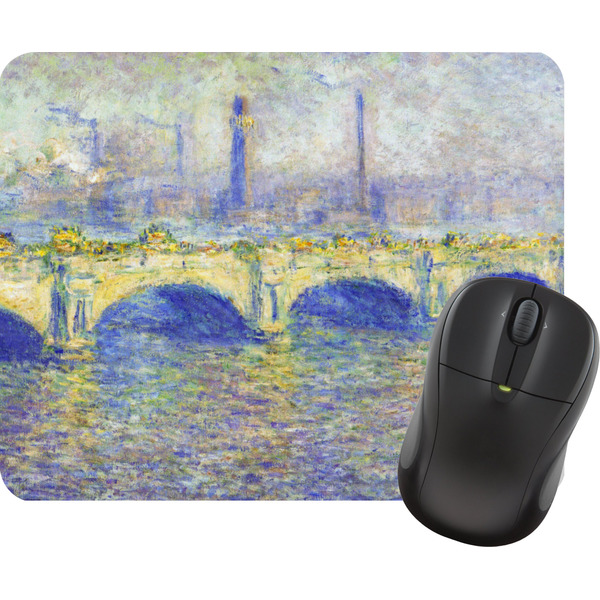 Custom Waterloo Bridge by Claude Monet Rectangular Mouse Pad