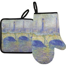 Waterloo Bridge by Claude Monet Oven Mitt & Pot Holder Set
