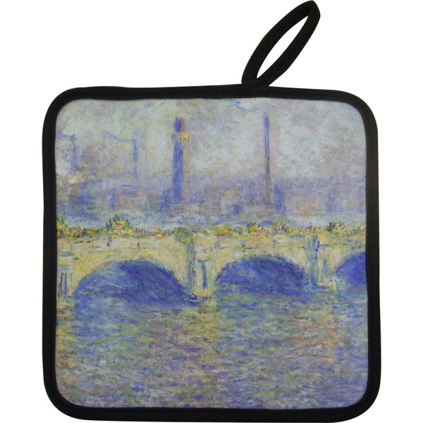 Custom Waterloo Bridge by Claude Monet Pot Holder