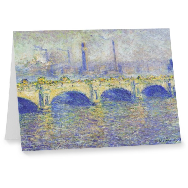 Custom Waterloo Bridge by Claude Monet Note cards