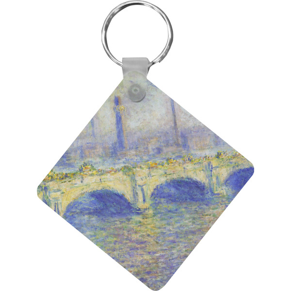 Custom Waterloo Bridge by Claude Monet Diamond Plastic Keychain