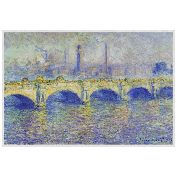 Custom Waterloo Bridge by Claude Monet Laminated Placemat