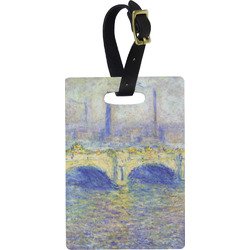 Waterloo Bridge by Claude Monet Plastic Luggage Tag - Rectangular