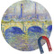 Waterloo Bridge by Claude Monet Round Fridge Magnet