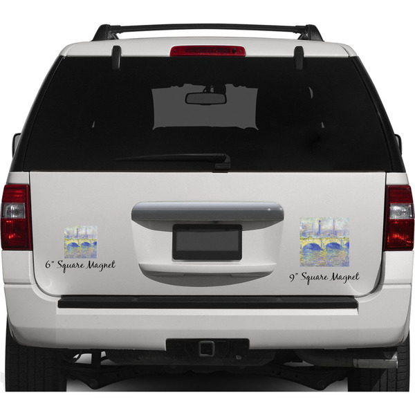 Waterloo Bridge Personalized Square Car Magnets on Ford Explorer