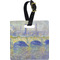 Waterloo Bridge by Claude Monet Plastic Luggage Tag - Square